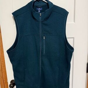 George Men’s Full-Zip Fleece Vest - Dark Teal